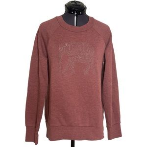 Sweaty Betty Embroidered Elephant Superhero Sweatshirt